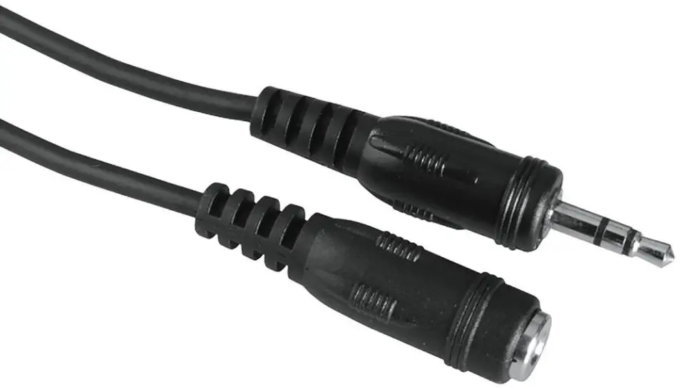 HAMA Stereo 3.5mm Extension Lead, Jack-to-Socket, 2.5m