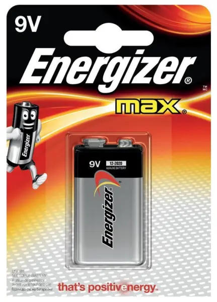 ENEGIZER - Bateri Alkaline Max 9V PP3 Pakej Tunggal