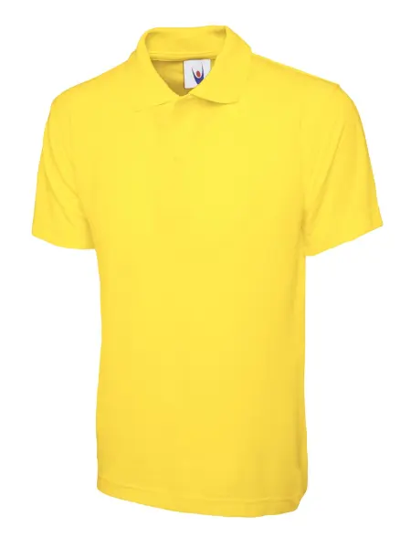 Polo pour enfants Uneek - 50% polyester 50% coton, Jaune, 3-4 ans