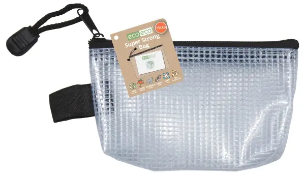 ECO-ECO Super Strong Water Resistant Micro Zip Bag, Clear, 130x80mm