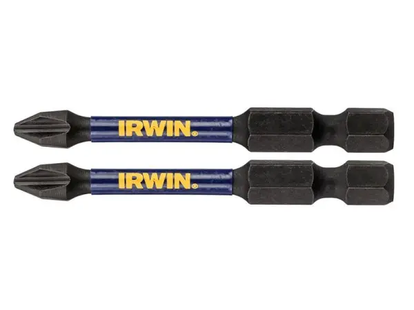 IRWIN Impact Pro Performance PH2 Screwdriver Bits, 57mm (Pack of 2)