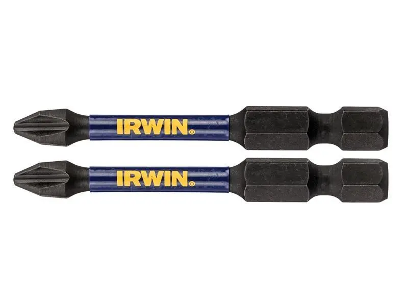 IRWIN ביטס למברגה PH2, 57 מ״מ, 2 יחידות - סדרת Impact Pro Performance