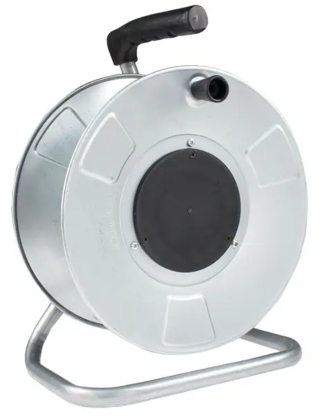 MARCADDY Prázdná kovová cívka na kabely 285mm s nastavitelnou brzdou