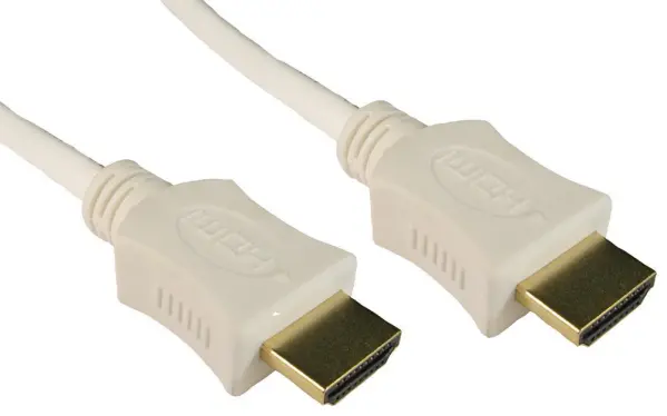 PRO SIGNAL High-Speed 4K UHD HDMI-Kabel mit Ethernet, 2m weiß, männlich zu männ