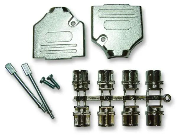 MH CONNECTORS כובע D-Sub, 15 פינים, אבץ, מצופה ניקל