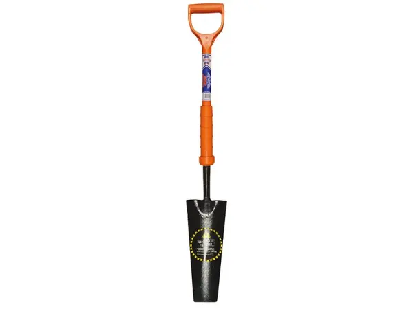 Faithfull Drainage Shovel with Insulated Fibreglass Shaft, YD Handle