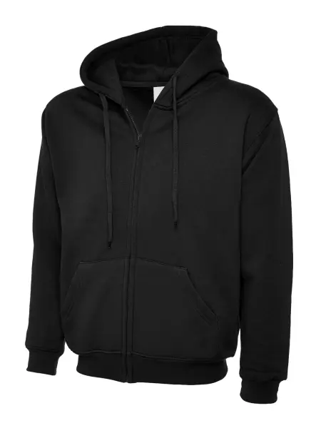 Uneek - Baju Hoodie Zip Penuh Klasik Uniseks Dewasa - 50% Poliester 50% Kapas -