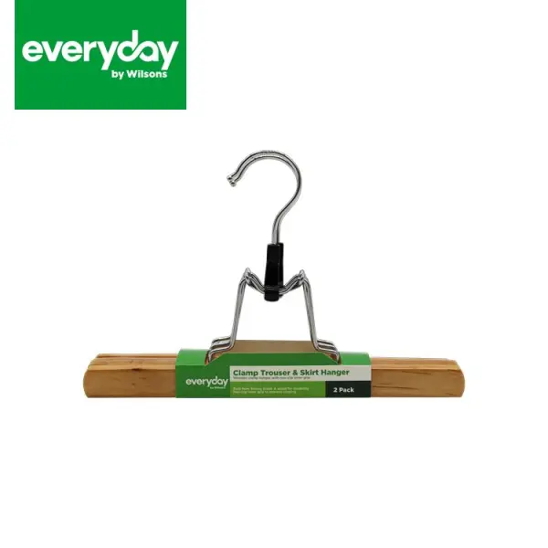 Everyday by Wilsons Kleiderbügel mit Hosenspange, 2er-Pack