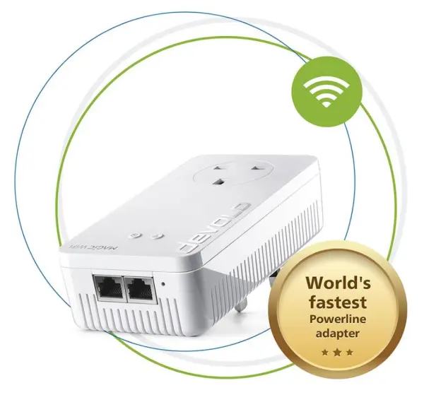 Devolo Magic 2 WiFi Next Powerline Adapter, Single Unit