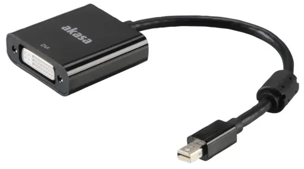 Adaptateur Mini DisplayPort vers DVI-D 4K AKASA, actif, 200mm