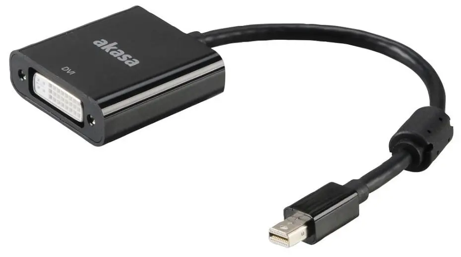 AKASA Mini DisplayPort to 4K DVI-D Adaptor, Active, 200mm