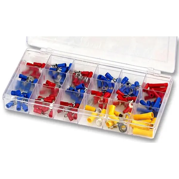 VELLEMAN KIT Insulated Crimp Terminal Assortment 163 Pcs