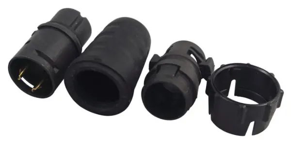 SWITCHCRAFT/CONXALL מחבר EN3 דו-קוטבי, מגעי זהב, צימוד בייניט