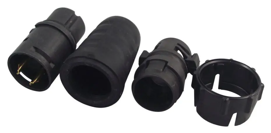 SWITCHCRAFT/CONXALL EN3 Conector Libre de 2 Polos, Contactos Dorados, Acoplami­