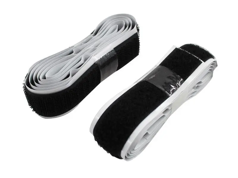 Faithfull Cinta Adhesiva de Gancho y Bucle, 20mm x 1m, Negra