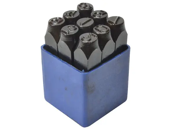 Faithfull 3mm Number Punch Set for Metal Marking