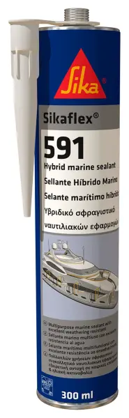 Sika Sikaflex 591 Marine Boat Multi-Purpose Hybrid Sealant - Black