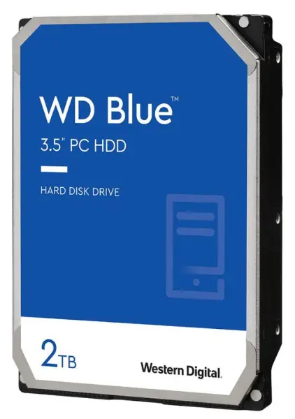 WD Blue 3.5-inch 2TB Interne HDD, SATA 6Gb/s, 7200RPM