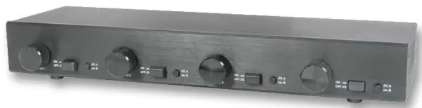 AV:LINK - 2 auf 4 Matrix-Lautsprecher-Schalter & Lautstärkeregler