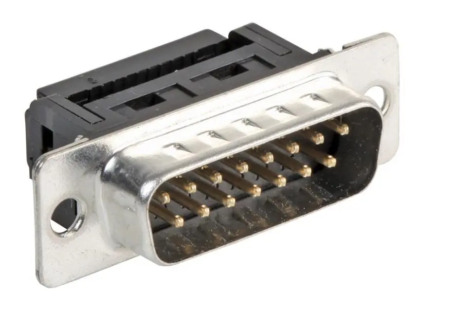 Multicomp Pro 15-pins IDC D-Sub plug met vergulde contacten