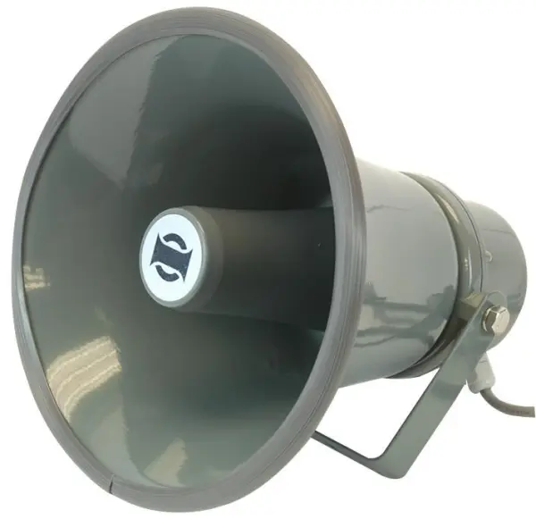 Pulse UK 15W 100V IP66 8 Inch Round Metal Horn Speaker