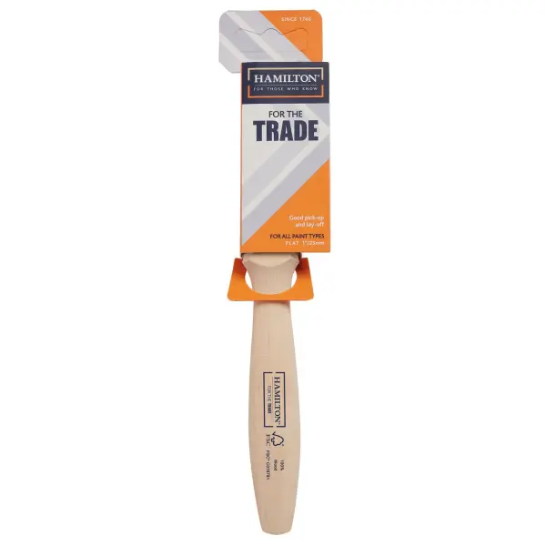 Hamilton Fine Tip Flat Brush 1 Inch, For the Trade