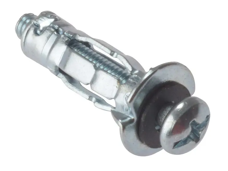 Chevilles pour cloison sèche Forgefix M4 x 20mm plaquées zinc (Lot de 10)