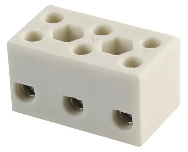 Bloc de connexion céramique HYLEC 3 voies, 41A, 750V, 1000°C