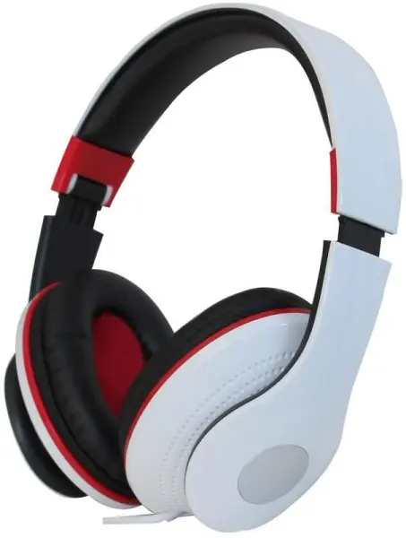 Pro Signal Foldable Headphones with 3.5mm Jack, 1.5m Lead, White