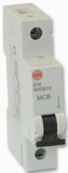 Wylex 16A Single Pole Type B MCB, 6kA, 230VAC