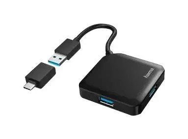 HAMA - Mol USB 4-Calafon 3.2 Gin 1 le hAdaptach USB-C
