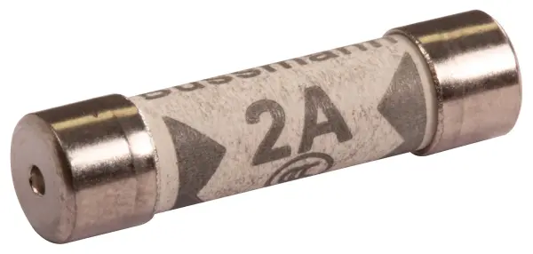 EATON BUSSMANN Cartridge Fuse, 6.3mm x 25.4mm, 240V - 2A