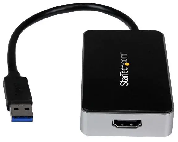 STARTECH USB 3.0 to HDMI 어댑터 (1920x1200 지원, 1080p, USB 3.0 허브 포함)