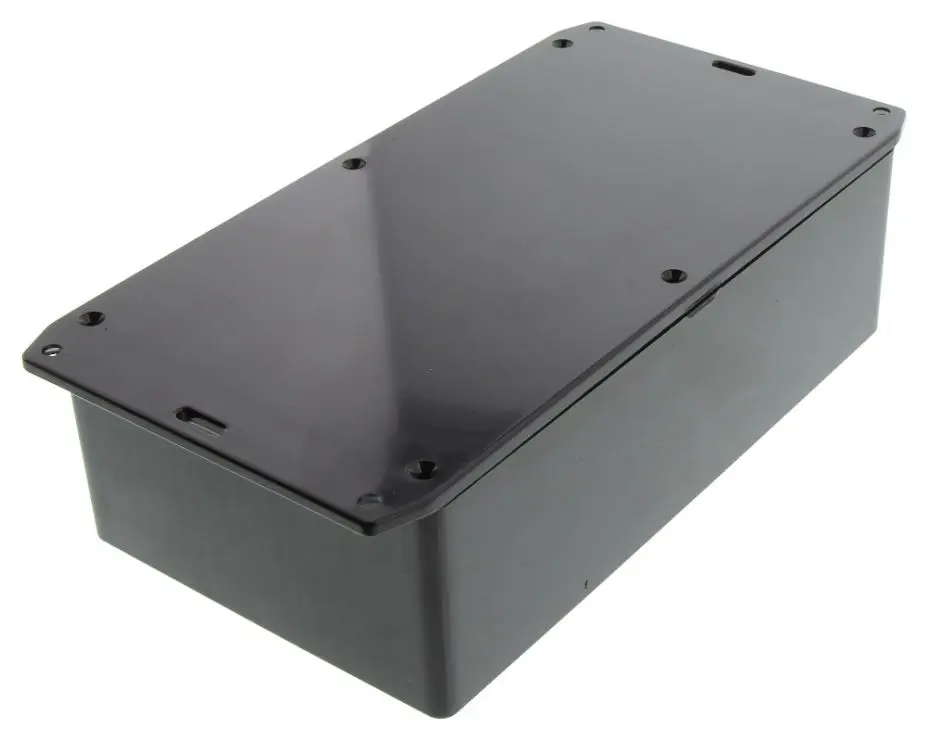 Hammond - Bosca Dubh ABS IP54 le Clúdach Leathnaithe - 191x110x57mm