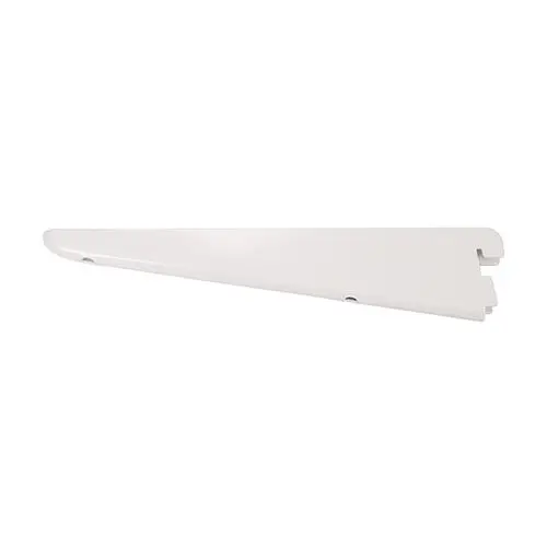 Timco Suporte de Prateleira Twin Slot, Branco, Aço, 220mm