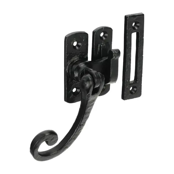 Timco Curly Tail Casement Fastener - Antique Black, Steel, 86mm