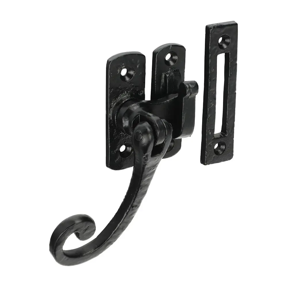 Timco Curly Tail Casement Fastener - Antique Black, Steel, 86mm