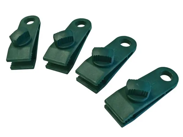Faithfull Tarpaulin Clips, Set of 4, 100kg Load