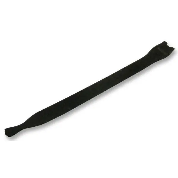 HELLERMANNTYTON Hook & Loop Reusable Cable Ties - Black 200mm