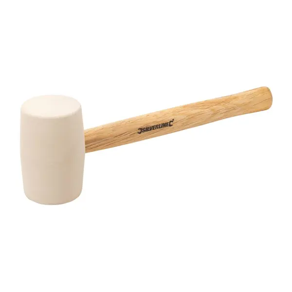 Silverline White Rubber Mallet - 16oz (454g)