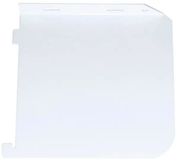 ARRONE Twin Slot Shelving Book Ends, White Pair - 150mm