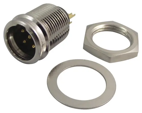 REAN - Ploc Beag XLR 5-Slí le Teagmháil Órga, Suiteáil Painéil