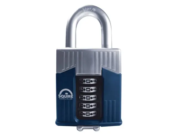 Squire Warrior High-Security Combination Padlock, Open Shackle, 65mm
