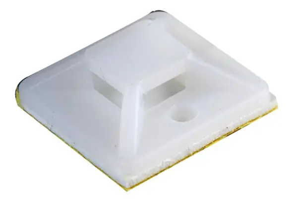 PRO POWER Cable Tie Base, Natural Nylon, 19x19mm, Pack of 100