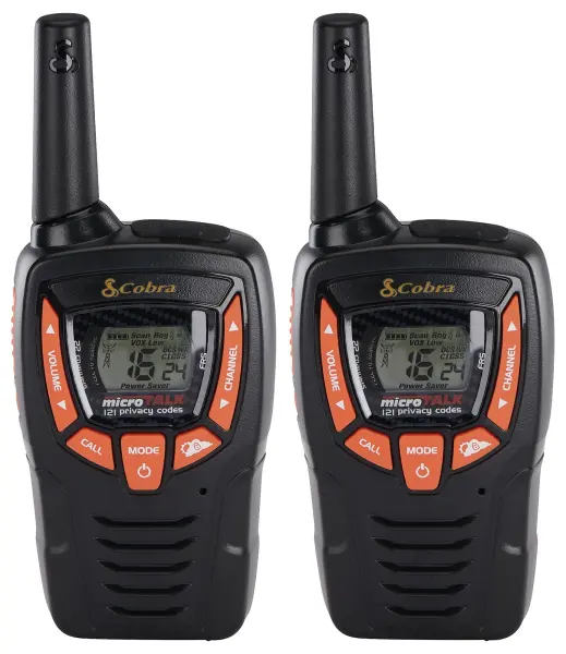 COBRA Two Way Radios, 8km Range, Pair