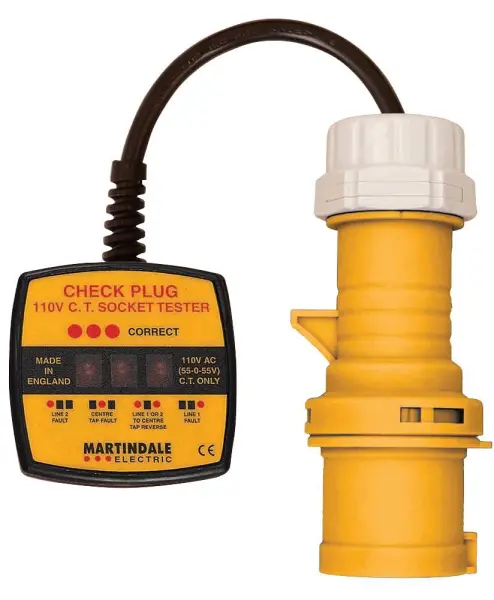 Martindale CP301 Industrial Mains Socket Tester, 110V 16A