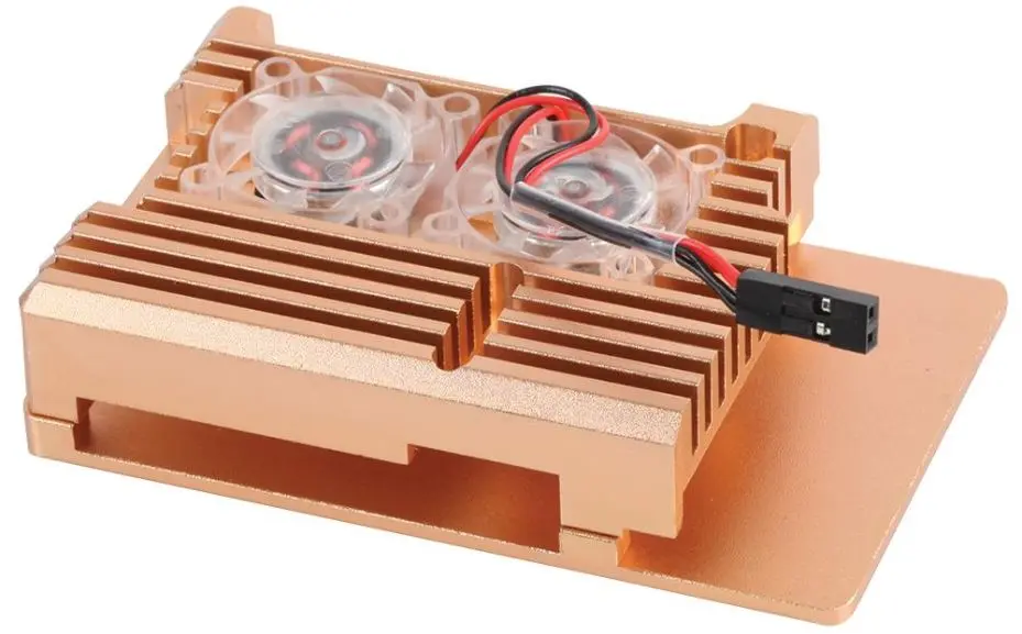 CYNTECH Boîtier actif avec dissipateur thermique pour Raspberry Pi 4, Aluminium