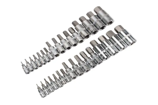 Blue Spot Tools - Set Soket Hex 32 Keping, 2-19mm & 1/4-9/16