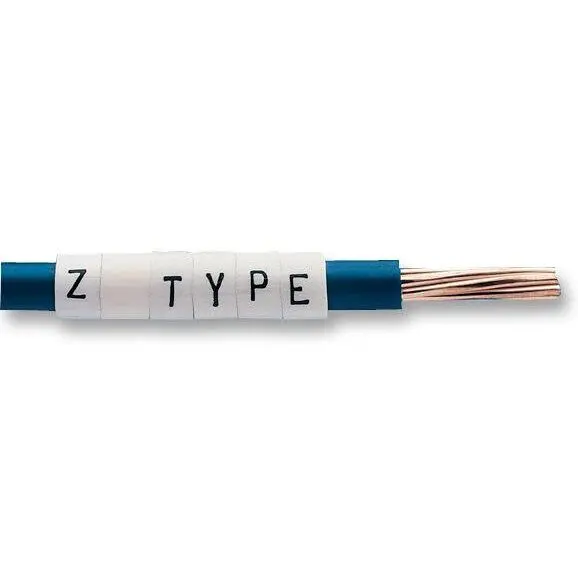 TE Connectivity Z11 Straight Cut Cable Markers White L 2.9-4.7mm 100PK