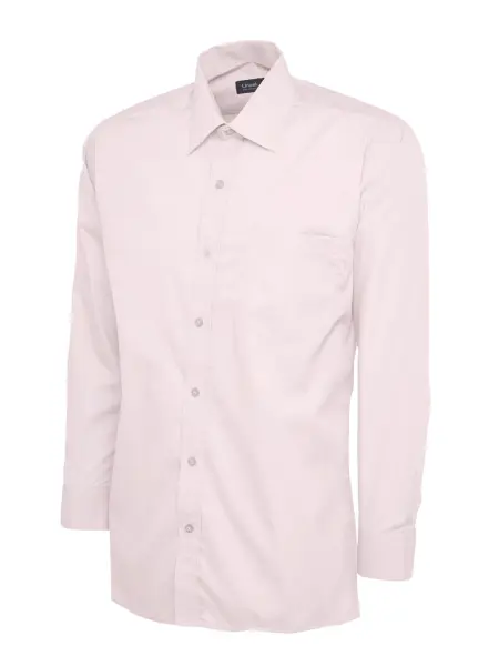 Uneek - Baju Lengan Panjang Poplin Lelaki - Pink - Saiz 16.5